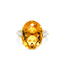 Load image into Gallery viewer, Majestic Side Stones Ring Oval