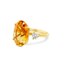 Load image into Gallery viewer, Majestic Side Stones Ring Oval