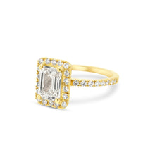 Load image into Gallery viewer, Rectangle Halo Ring LGD