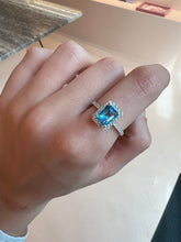 Load image into Gallery viewer, Mr. Big Ring Rectangle Halo Ring
