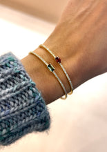 Load image into Gallery viewer, Eternity Rectangle Gemstone Bracelet LGD
