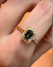 Load image into Gallery viewer, Rectangle Halo Ring