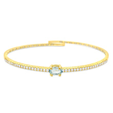 Load image into Gallery viewer, Eternity Oval Gemstone Bracelet LGD