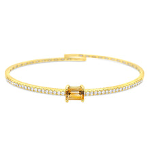 Load image into Gallery viewer, Eternity Rectangle Gemstone Bracelet LGD