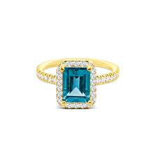 Load image into Gallery viewer, Mr. Big Ring Rectangle Halo Ring