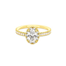 Load image into Gallery viewer, Oval Halo Ring LGD 0.50-3ct