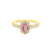Load image into Gallery viewer, Oval Halo Ring