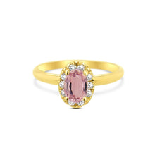Load image into Gallery viewer, Oval Halo Ring
