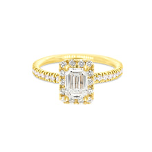 Load image into Gallery viewer, Rectangle Halo Ring LGD
