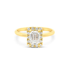 Load image into Gallery viewer, Rectangle Halo Ring LGD