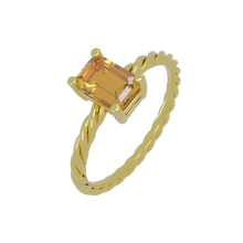 Load image into Gallery viewer, Twisted Rectangle Ring