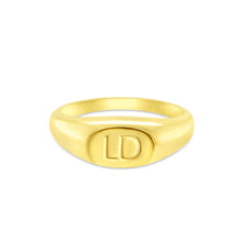 Load image into Gallery viewer, Signet Ring Initial Hers