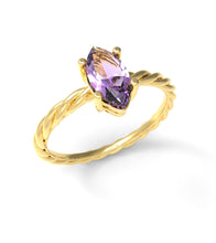 Load image into Gallery viewer, Twisted Marquise Ring