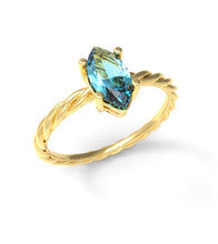 Load image into Gallery viewer, Twisted Marquise Ring