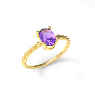 Load image into Gallery viewer, Twisted Oval Ring