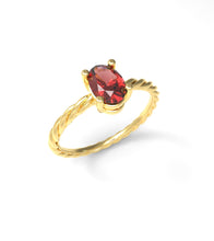 Load image into Gallery viewer, Twisted Oval Ring