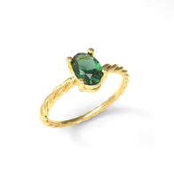 Load image into Gallery viewer, Twisted Oval Ring