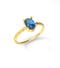 Load image into Gallery viewer, Twisted Oval Ring