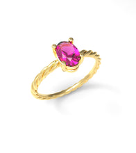 Load image into Gallery viewer, Twisted Oval Ring