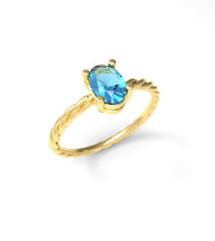 Load image into Gallery viewer, Twisted Oval Ring