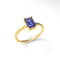 Load image into Gallery viewer, Twisted Rectangle Ring