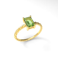 Load image into Gallery viewer, Twisted Rectangle Ring