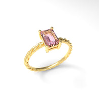 Load image into Gallery viewer, Twisted Rectangle Ring