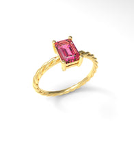 Load image into Gallery viewer, Twisted Rectangle Ring