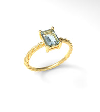 Load image into Gallery viewer, Twisted Rectangle Ring