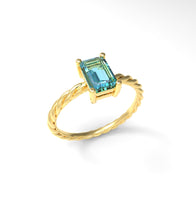 Load image into Gallery viewer, Twisted Rectangle Ring