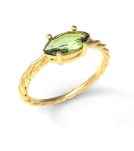 Load image into Gallery viewer, Twisted Marquise Horizontal Ring