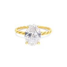 Load image into Gallery viewer, Twisted Oval Ring LGD 0.50-3ct