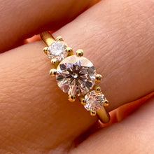 Load image into Gallery viewer, 3 Stones Ring LGD