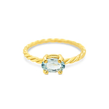 Load image into Gallery viewer, Twisted Oval Horizontal Ring