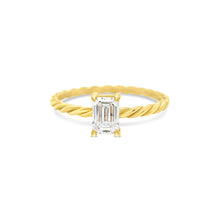 Load image into Gallery viewer, Twisted Rectangle Ring LGD 0.50-3ct