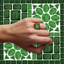 Load image into Gallery viewer, Mosaic Square Ring