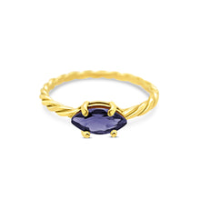 Load image into Gallery viewer, Twisted Marquise Horizontal Ring