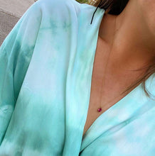 Load image into Gallery viewer, Elegant, classy, subtle, timeless but oh-so fun with this oval pendant. Layer them with all of our differents designs. Perfect for everyday, every occasion and character. We just can't get enough of these handmade necklaces with colorful handpicked gemstones. Example on this picture: Ruby.