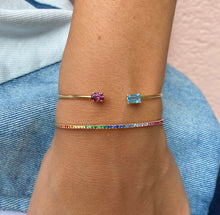 Load image into Gallery viewer, Our Eternity Bracelet will brighten up every outfit of your wardrobe! This handpicked selection of colorful and bright gemstones creates a beautiful and unique piece of fine jewelry. Trendy, yet timeless! With our products you create your own style. We love this one in combination with our Duo Bracelet.