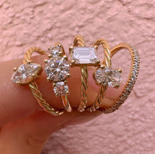 Load image into Gallery viewer, 3 Stones Ring LGD