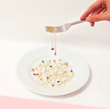 Load image into Gallery viewer, Elegant, classy, subtle, timeless but oh-so fun with this marquise pendant. Layer them with all of our differents designs. Perfect for everyday, every occasion and character. We just can't get enough of these handmade necklaces with colorful handpicked gemstones.