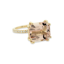 Load image into Gallery viewer, One-of-a-kind Morganite Eternity Ring
