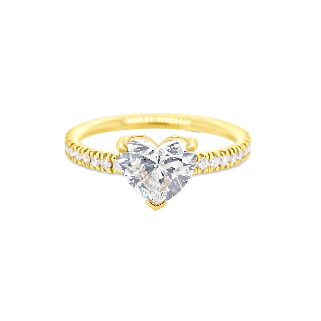Eternity Heart Ring LGD 0.50-3ct