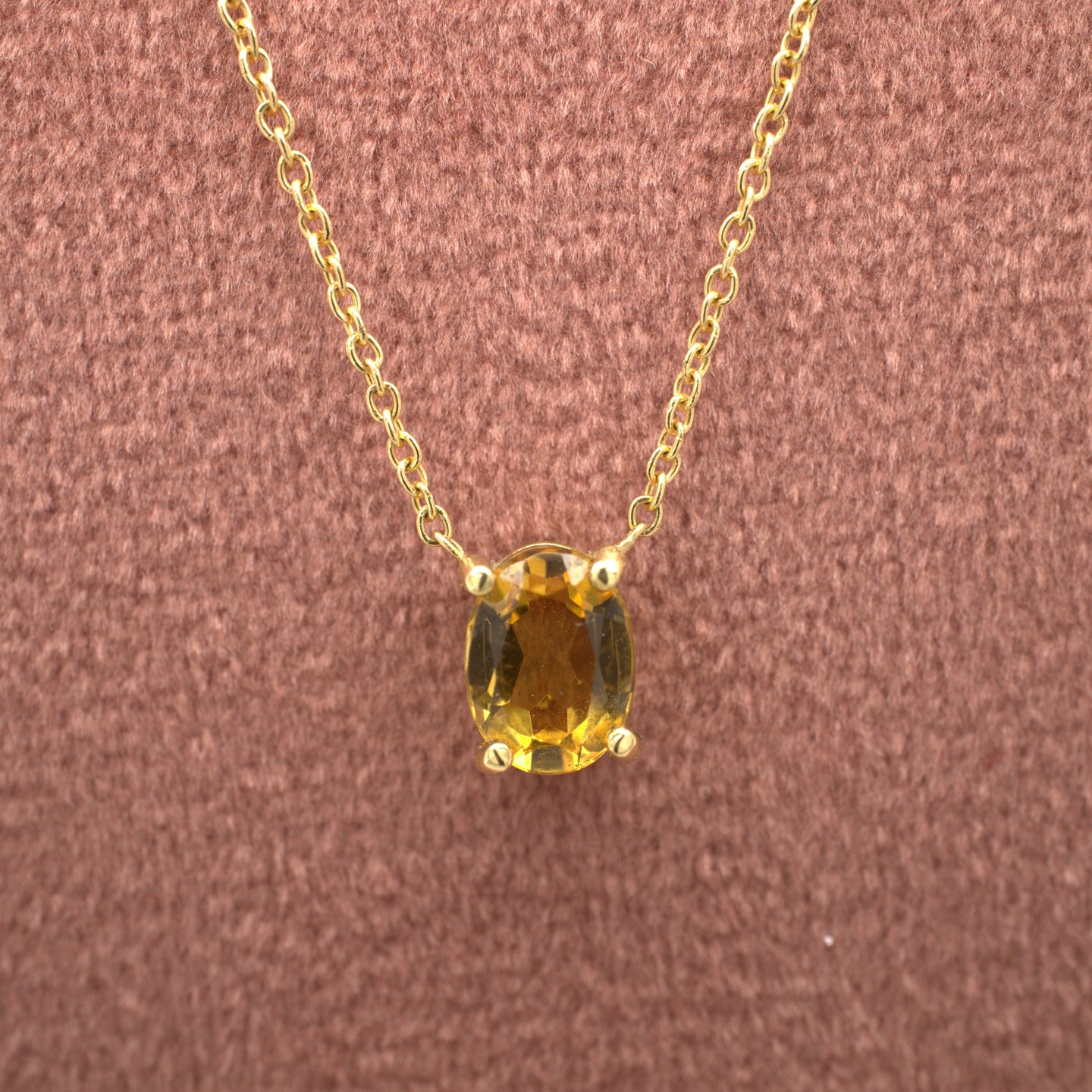 Big City Necklace Oval Citrine