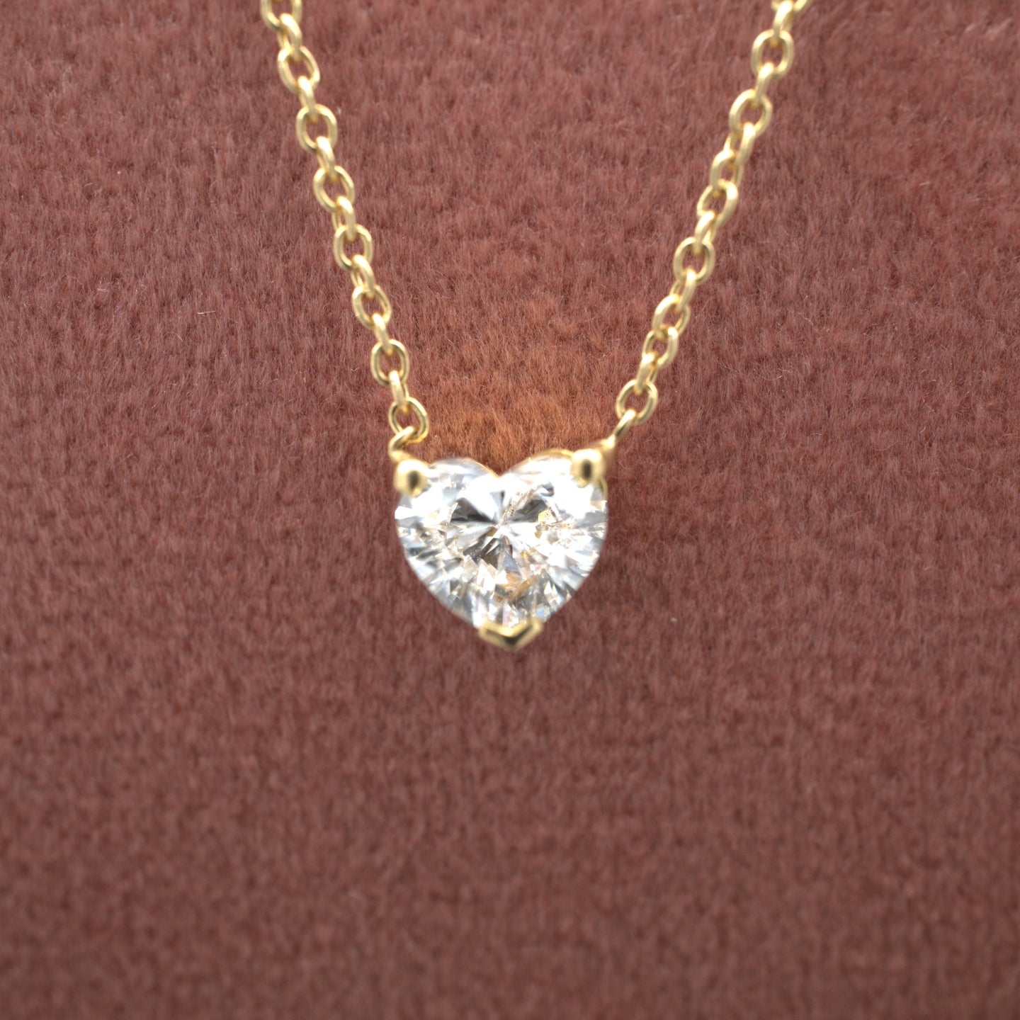 Heart Cut 0.78ct Diamond Necklace