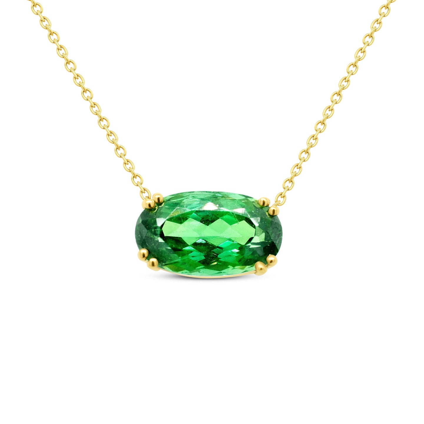 One-of-a-kind Green Tourmaline Necklace