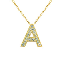 Load image into Gallery viewer, Letter Necklace (with Birthstones)
