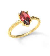 Load image into Gallery viewer, Twisted Marquise Ring
