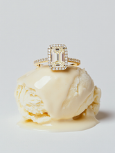 Load image into Gallery viewer, Rectangle Halo Ring LGD
