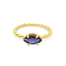 Load image into Gallery viewer, Twisted Marquise Horizontal Ring
